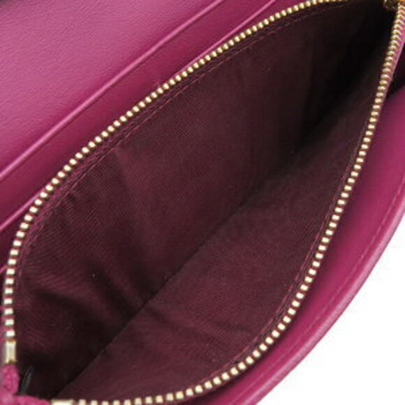 Prada Tessuto Quilted Wallet Nylon Red Bifold Logo Pass - Picture 11 of 14